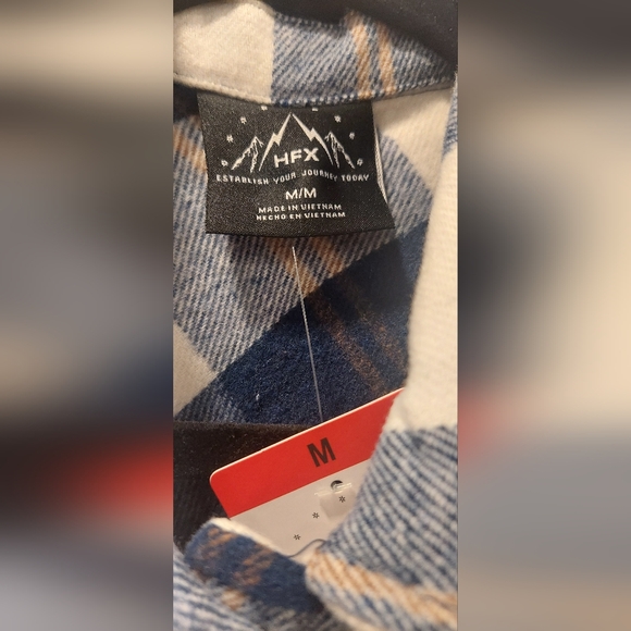 Navy Plaid Utility Jacket for Women - Picture 3 of 7